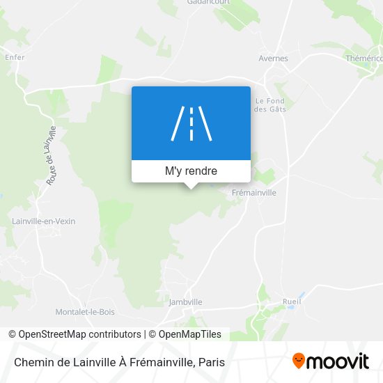Chemin De Lainville À Frémainville plan