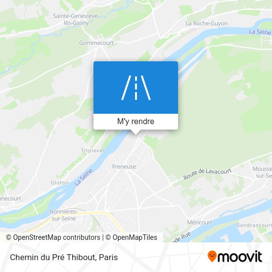 Chemin du Pré Thibout plan