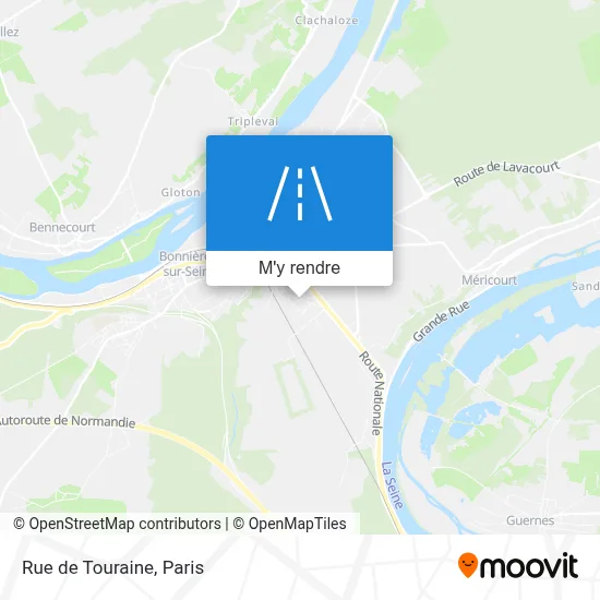 Rue de Touraine plan