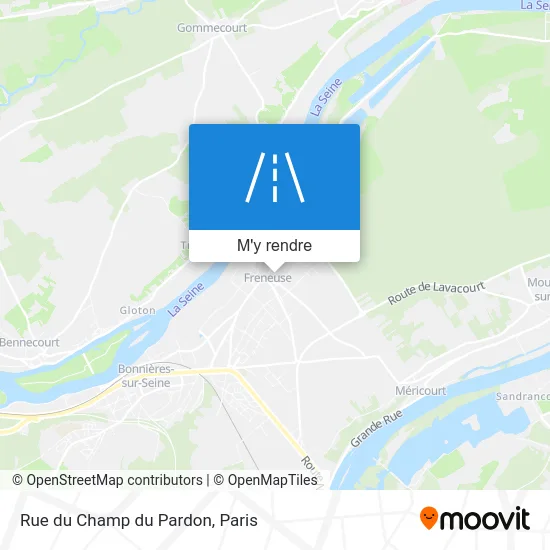 Rue du Champ du Pardon plan