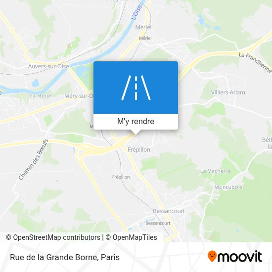 Rue de la Grande Borne plan