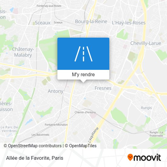 Allée de la Favorite plan