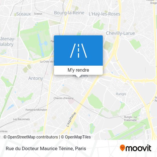 Rue du Docteur Maurice Ténine plan