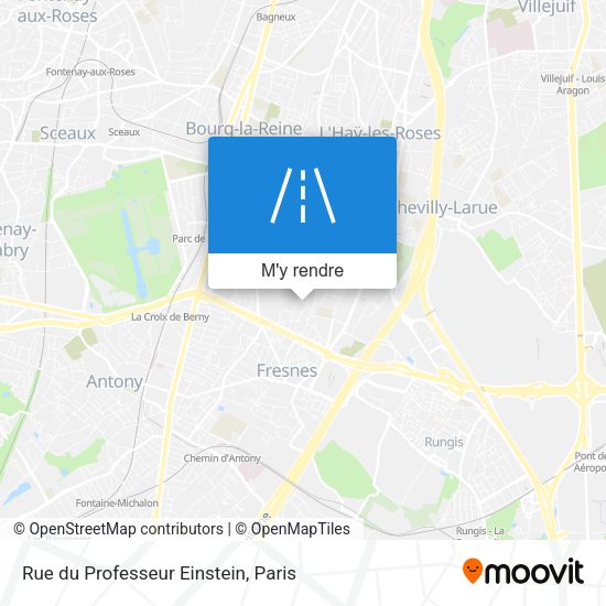 Rue du Professeur Einstein plan