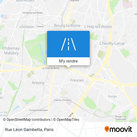 Rue Léon Gambetta plan
