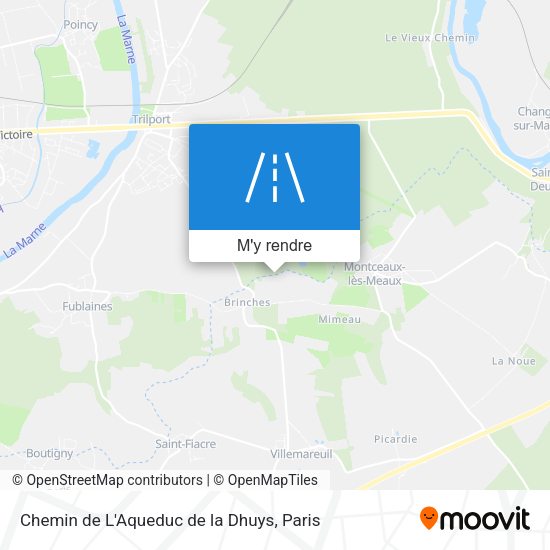 Chemin de L'Aqueduc de la Dhuys plan