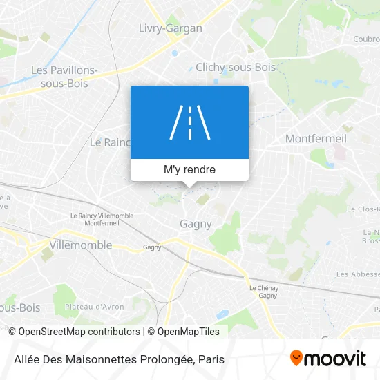 Allée Des Maisonnettes Prolongée plan