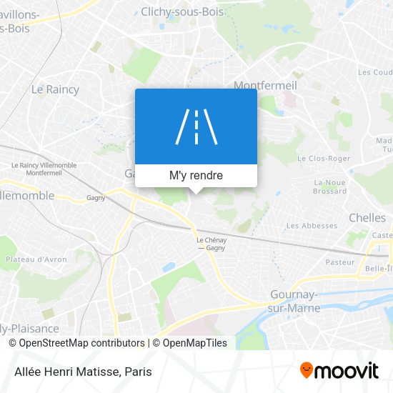 Allée Henri Matisse plan