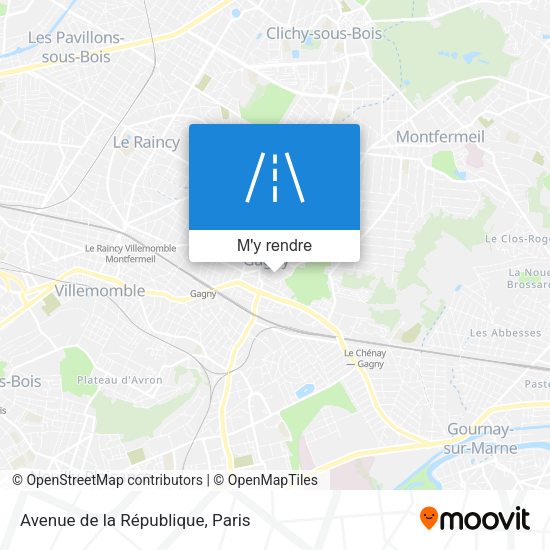 Avenue de la République plan
