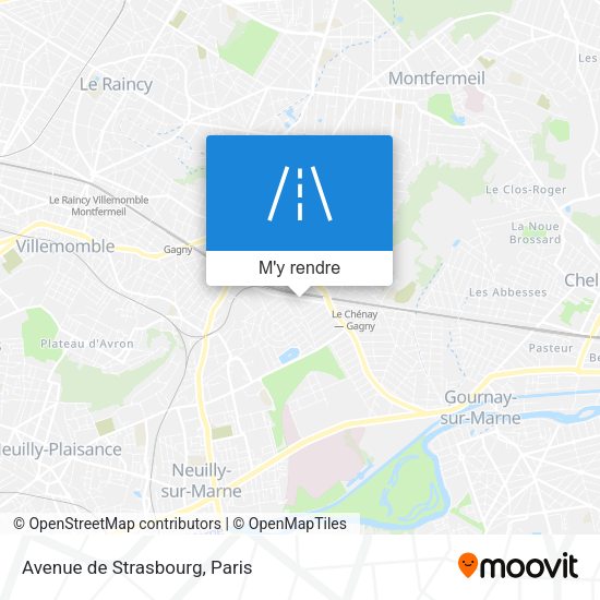 Avenue de Strasbourg plan