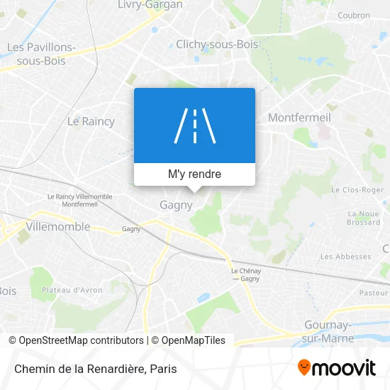 Chemin de la Renardière plan