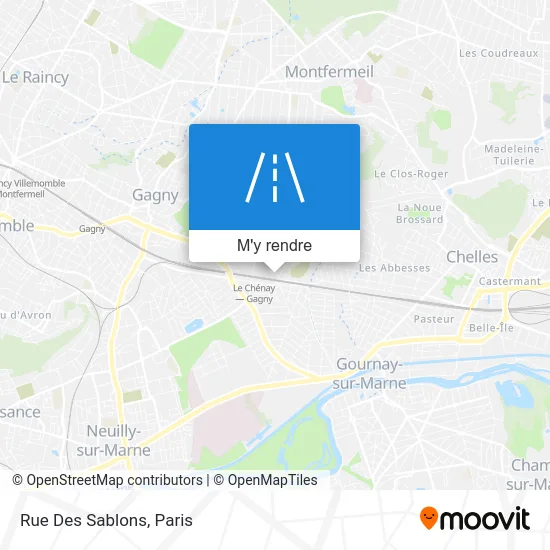 Rue Des Sablons plan