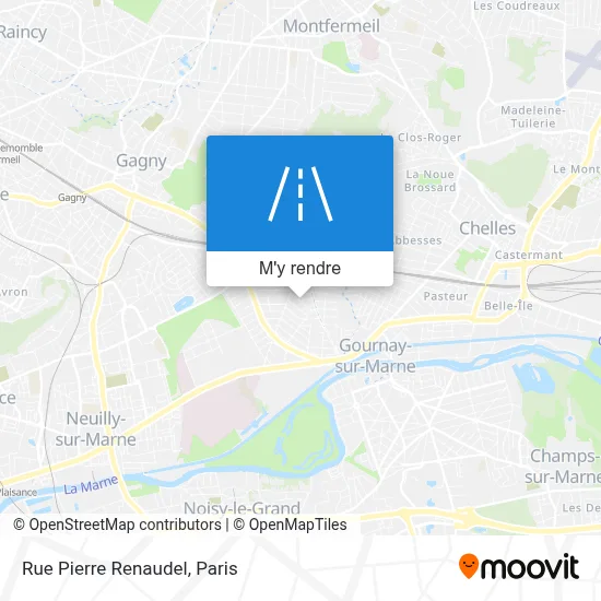 Rue Pierre Renaudel plan