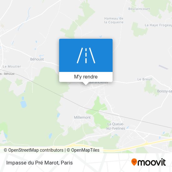 Impasse du Pré Marot plan