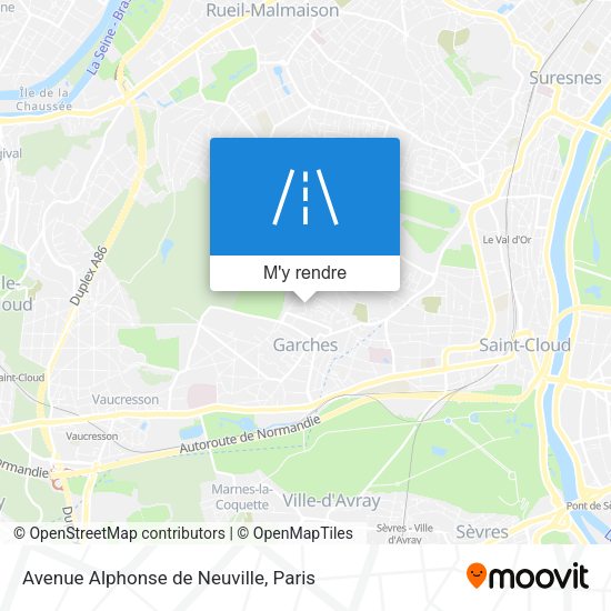 Avenue Alphonse de Neuville plan