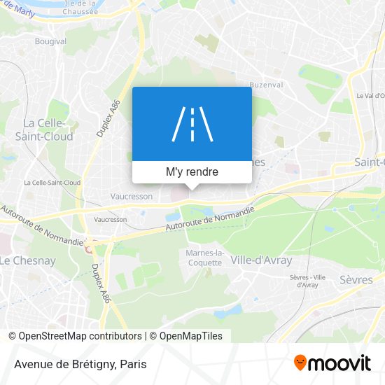 Avenue de Brétigny plan