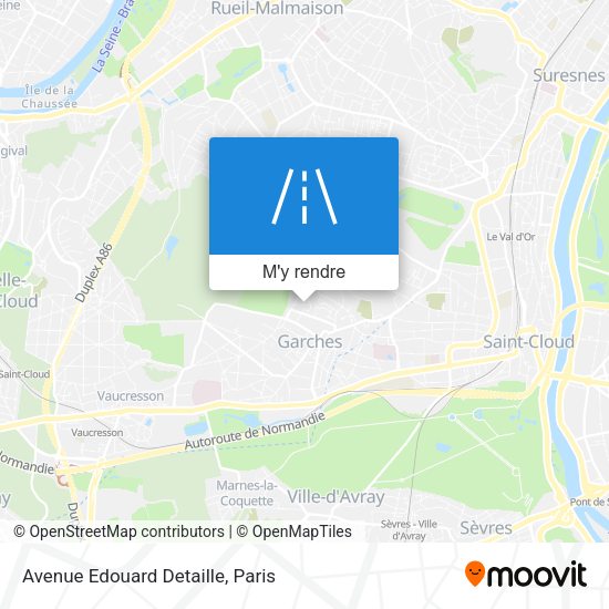 Avenue Edouard Detaille plan
