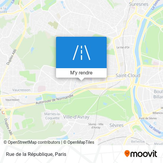 Rue de la République plan