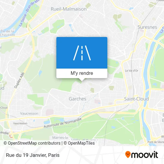 Rue du 19 Janvier plan