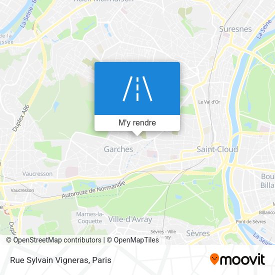 Rue Sylvain Vigneras plan
