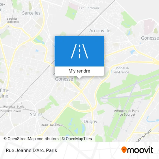 Rue Jeanne D'Arc plan