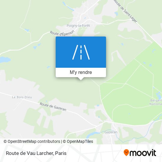 Route De Vau Larcher plan