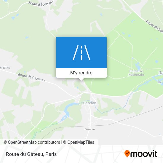 Route du Gâteau plan