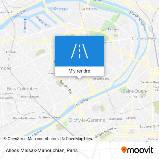 Allées Missak-Manouchian plan