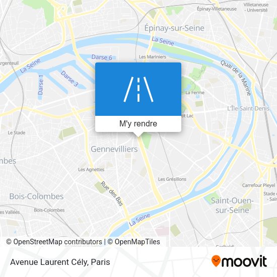 Avenue Laurent Cély plan