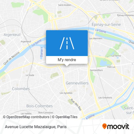 Avenue Lucette Mazalaigue plan