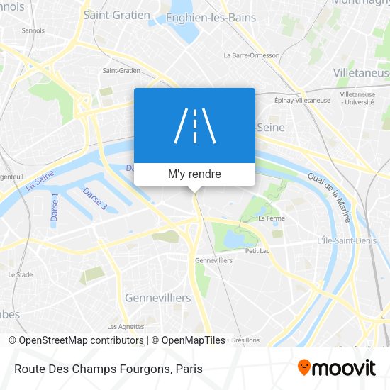 Route Des Champs Fourgons plan