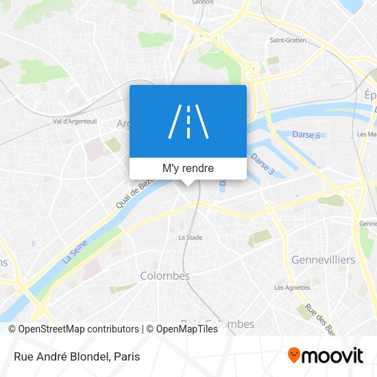 Rue André Blondel plan