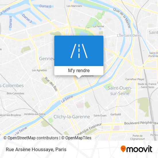 Rue Arsène Houssaye plan
