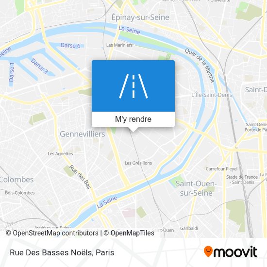 Rue Des Basses Noëls plan