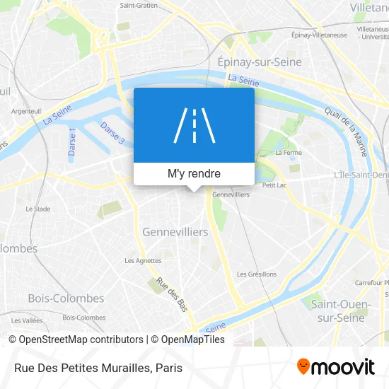 Rue Des Petites Murailles plan