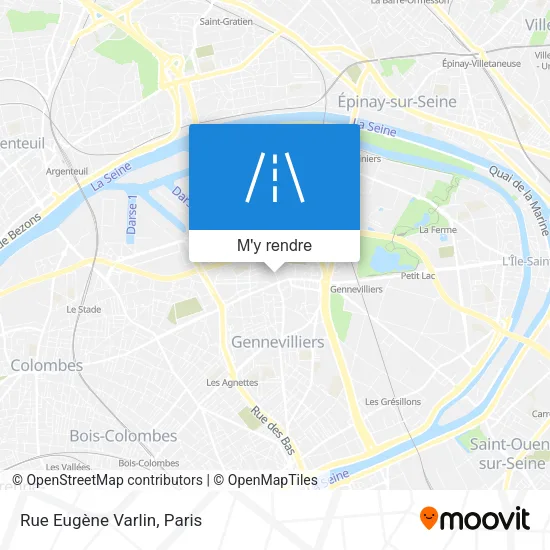 Rue Eugène Varlin plan