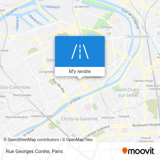 Rue Georges Corète plan