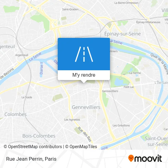 Rue Jean Perrin plan