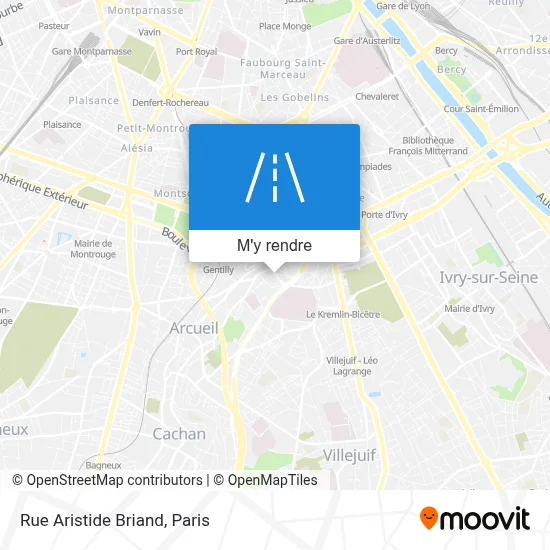 Rue Aristide Briand plan