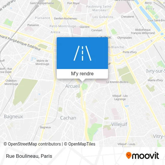 Rue Boulineau plan