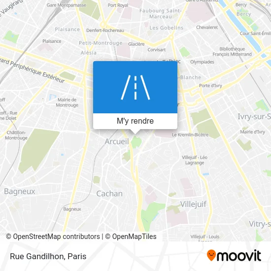 Rue Gandilhon plan