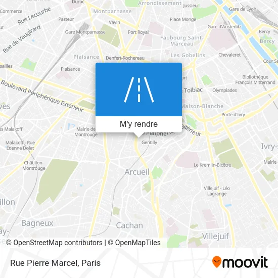 Rue Pierre Marcel plan