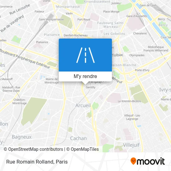 Rue Romain Rolland plan