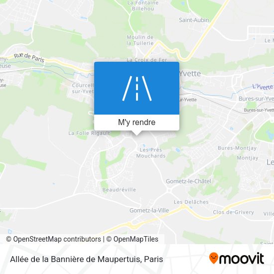 Allée de la Bannière de Maupertuis plan