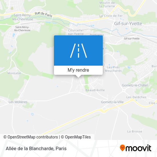 Allée de la Blancharde plan