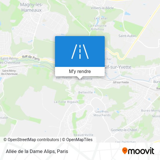 Allée de la Dame Alips plan