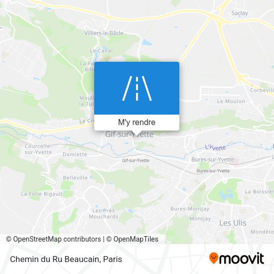 Chemin du Ru Beaucain plan