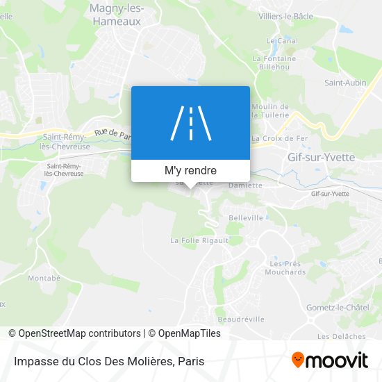 Impasse du Clos Des Molières plan