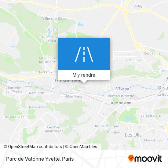 Parc de Vatonne Yvette plan