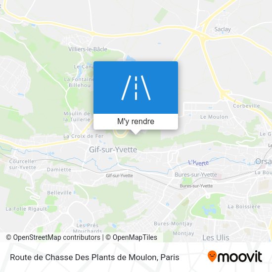 Route de Chasse Des Plants de Moulon plan